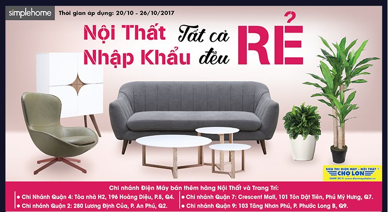 Nội thất nhập khẩu - Tất cả đều rẻ hơn tại GoldenMart
